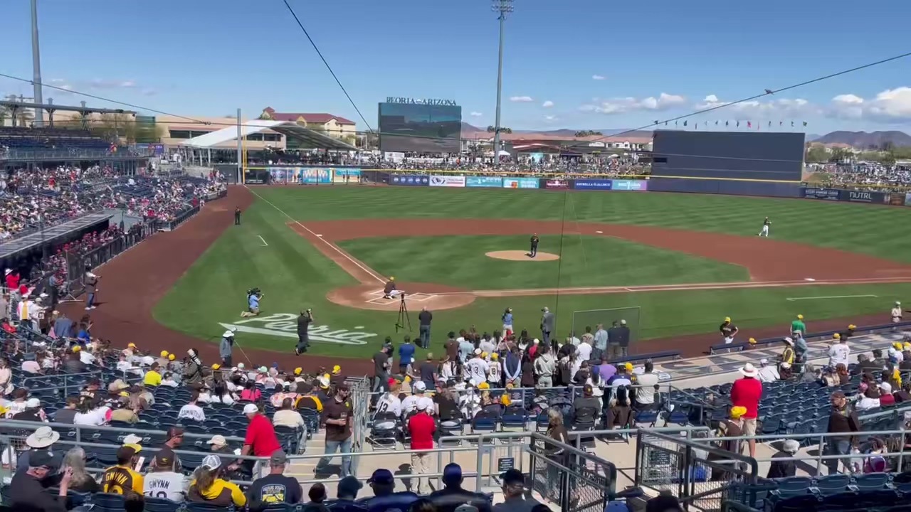 Marine 250 Takes the Mound at Cactus League Spring Training